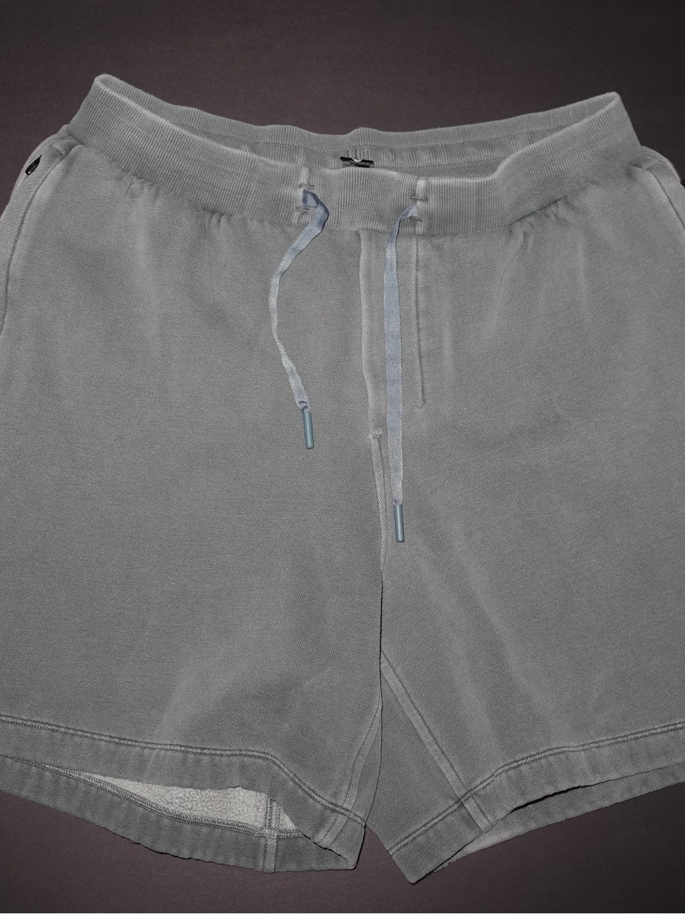 Lululemon grayish blue sweat shorts size M